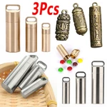 Fashion Pill Case 3X Bottle Capsule Pendant Women Necklace Medicine Keepsake. Fixed Price $13.99.