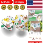 Two-pack Mega Safari Adult Diapers Stylish Animal Print, Medium Size 32''-40''. Fixed Price $31.34.