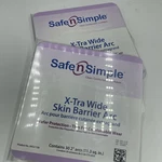 Pkgs Safe Simple X-tra Wide Skin Barrier Arcs SNS21130 Ostomy, Total 60. Fixed Price $32.99.