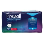 Prevail Air Overnight Adult Brief Unisex Size 1, M, 26-48" Waist Heavy Absorb 80. Fixed Price $79.54.