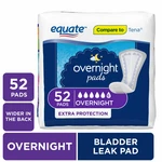 Women's Incontinence Pads, Overnight (52 Count). Fixed Price $18.59.