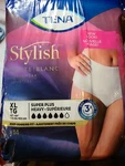 Tena Disposable Underwear Female White Stylish X-large 54950 Super Plus 14 Ct. Fixed Price $9.99.