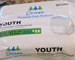 Secure Youth Protective Underwear L/xl High Absorbency 25-44" Waist White. Fixed Price $13.00.