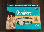 Pampers Swaddlers Ultra Day & Night Diapers, 160CT, Size 4/ (15-34LBS). Fixed Price $34.99.