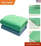 Comfortable 2-PACK 18" X 24" Bed Pads Waterproof Protection Kids & Seniors. Fixed Price $15.99.