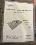 Peepeego 2 Pack Washable Pads For Dogs 36X36INCH, Waterproof Puppy. Fixed Price $25.00.