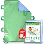 Absorbent Positioning Bed Pad With Handles 34" X 52"- Washable, Waterproof. Fixed Price $31.99.