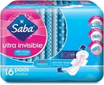 Saba Ultra Invisible Thin Long Pads With 96 Count (6 Packs Of 16). Fixed Price $37.90.