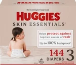 Huggies Skin Essentials Baby Diapers, Size 3 144 Count (16-28LBS.),. Fixed Price $67.99.