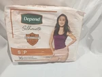 Depends Silhouette Women's Size Small, 16CT, Blush Pink, Free Shipping!!!. Fixed Price $14.95.
