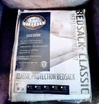 Brand New Bedsack Classic Clothing Mattress Protector Twin 39"X75" White. Fixed Price $15.99.
