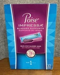 Poise Impressa Bladder Supports Size - 10 Count New Box EXP2018. Fixed Price $72.21.