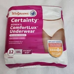 Walgreens Certainty Women Comfortlux Underwear Xxl 12CT Max Pack Nip. Fixed Price $32.99.