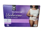Members Mark Total Protection Underwear For Women, Large (84 Count) New Unopened. Fixed Price $25.00.