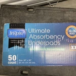 Inspire Xxl Ultimate Absorbency Underpads 36"X36" 50 Count Pet Kid Protect. Fixed Price $35.00.