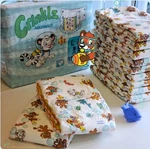 2-PACK Of Crinklz Aquanaut Print Adult Diapers Tab Style Large Betterdry Abdl. Fixed Price $10.79.