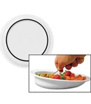 Sammons Preston Hi-lo Plate, 9" Scooped Dish With Wall, Non-slip Adl Aid. Fixed Price $10.00.