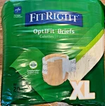 Fitright Medline Extra Adult Diapers, Optifit Briefs Culottes, 56-64 Xl 20 Ct. Fixed Price $9.00.
