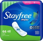 Stayfree Maxi Pads For Women, Super Protection Absorption - 66 Count.. Fixed Price $13.97.