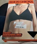 Slick Chicks Women's Wireless Hook & Loop Fastening Front Bra - Black Large. Fixed Price $8.99.