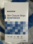 Mck-skin Closure Strip Mckesson 1/4 X 3 Inch Nonwoven Material Reinforced. Fixed Price $10.00.