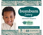 Bumbum Luxury Skincare Disposable Diapers - Size 5 48CT. Fixed Price $18.00.