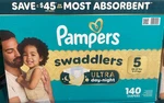 Pampers Swaddlers Active Baby Daytime Diapers Size 5, 20-37 Lbs -140 Count New. Fixed Price $70.99.
