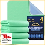 Pack 24 Extra Heavy Absorbency Washable Underpads, Waterproof Nursing... Fixed Price $33.40.
