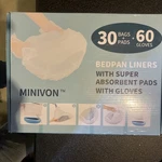 Minivon Bed Pan Liners Was Super Absorbent Pads With Gloves. Fixed Price $31.40.