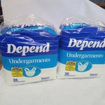 Vintage Depend Wide Sraps 36 Count Bag Lot Of 2 Unopened Packs - Mid 1990S. Fixed Price $58.00.