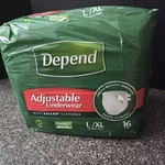 Vintage Depend Adjustable Underwear L/xl 16 Count Maximum Absorbency Unisex 2010. Fixed Price $30.00.