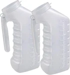 Male Urinal Bottle With Cover & Handle (pack Of 2) Portable Handheld Pee. Fixed Price $14.09.