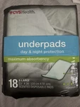 Cvs Health Underpads X-large Maximum Absorbency Scented Disposable 18 Count. Fixed Price $18.00.