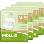 Mollis Adult Diapers For Women And Men, Unisex Disposable Incontinence Briefs.... Fixed Price $150.68.