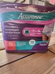 Case Of Assurance Women's Underwear Xl Overnight Packs 16 Count Total 32. Fixed Price $15.77.