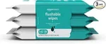 Amazon Basics Flushable Adult Toilet Wipes, 126 Count (3 Packs Of 42). Fixed Price $9.99.