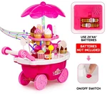 Zest 4 Toyz Ice Cream Cart For Kids Trolley Kitchen Set With Light & Sound.. Fixed Price $29.99.