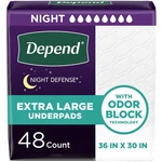 Depend Underpads Xl, Disposable Incontinence Bed For Adults, Slip Resist.... Fixed Price $77.16.