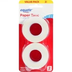 Equate Paper Tape Latex-free And Hypoallergenic Value Pack 2 Count. Fixed Price $14.99.