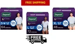 Depend Defense Incontinence Underwear For Men, Overnight Absorbency. Fixed Price $86.99.
