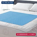 Incontinence Bed Pads 34'' X 52'', Washable Pee For Adults, Non-slip Chuck. Fixed Price $24.98.