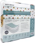 Wovenx Bamboo Kids Bed Pad 34X52 Tiger Bear Fox Waterproof. Fixed Price $28.00.