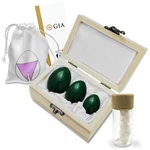 Gia Certified Yoni Stones Nephrite Jade Set Of 3 Pelvic Floor Exercise Devi.... Fixed Price $238.87.