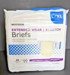Mckesson Extended Wear Incontinence Brief, X-large, 14/BG Waist 48-66. Fixed Price $15.99.