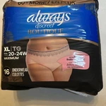 Always Discreet Boutique Incontinence Underwear, Peach - Size Xl 16 Count New. Fixed Price $15.00.