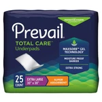 Prevail Total Care Heavy Absorbency Underpad, 30X 36 Inch. Fixed Price $14.88.