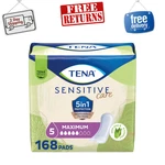 Tena Sensitive Care Maximum Absorbency Incontinence Pad For Women, 168 Count. Fixed Price $47.99.