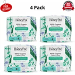 (4PACK) The Honey Pot Organic Cotton Cover Herbal Super Menstrual Pads, 16 Count. Fixed Price $35.88.