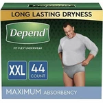 Depend Fresh Protection Adult Incontinence Underwear 44 Count Men Xxl Free Ship. Fixed Price $41.99.