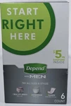 Depend For Men Underwear Fit Kit 6 Count New. Fixed Price $7.99.